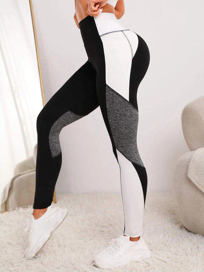 Pantalones de yoga Pantalones para correr con costuras europeas y americanas para mujer