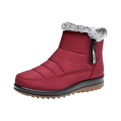 Botas de algodón térmico engrosadas con forro polar impermeable antideslizante