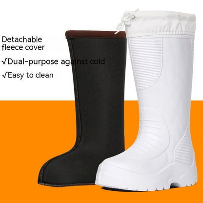 Botas de nieve de espuma EVA forradas con fleece para el invierno.