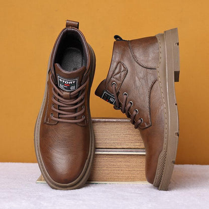 Botas tácticas Martin para hombres, cómodas y versátiles para otoño e invierno.