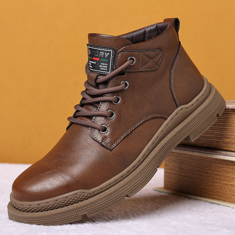 Botas tácticas Martin para hombres, cómodas y versátiles para otoño e invierno.