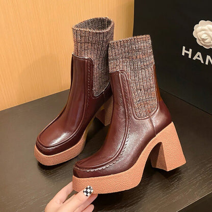 Zapatos de Plataforma para Mujeres, Botas Martin