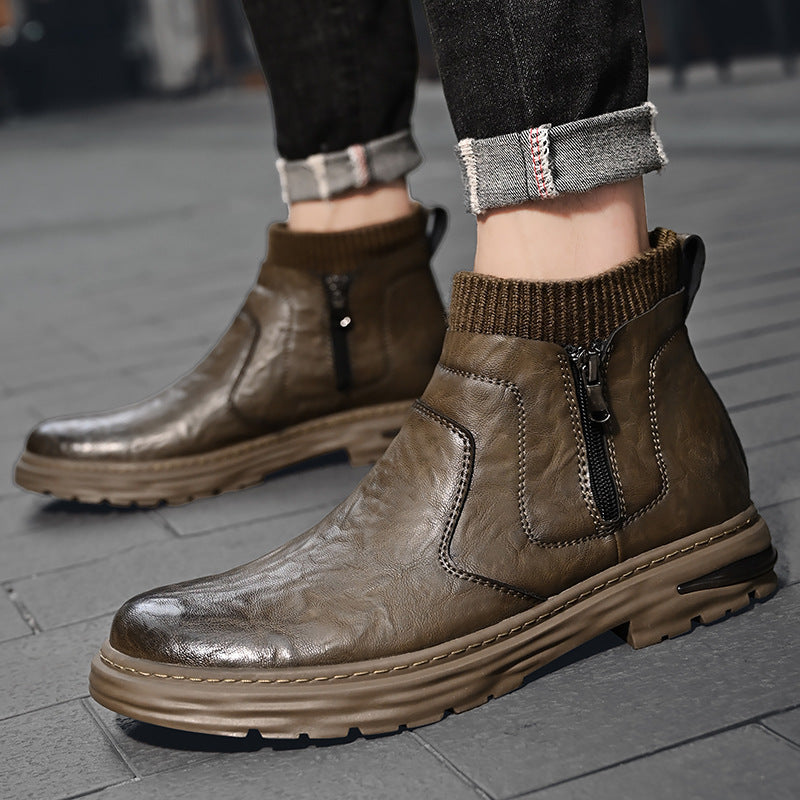 Botas para hombres, con calcetines integradas