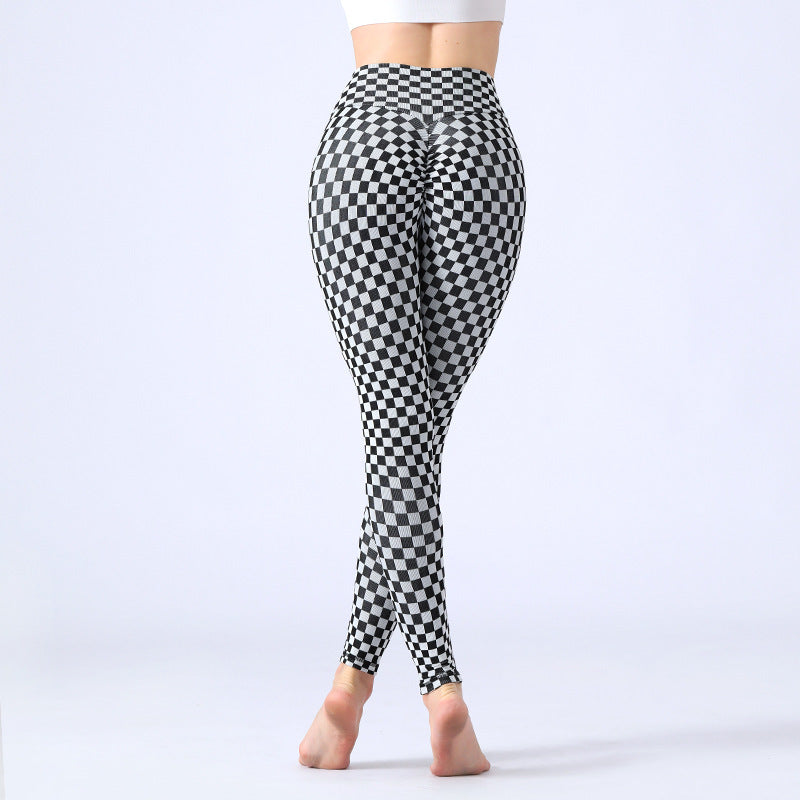 Pantalones de yoga informales con cintura alta y levantamiento de cadera a la moda para mujer