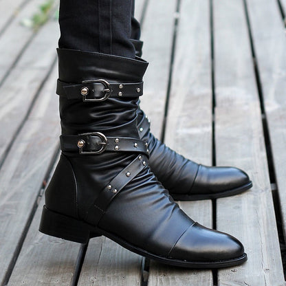 Botas con diseño de enlace para hombre