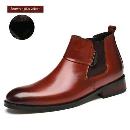 Zapatos para hombre estilo británico retro Chelsea