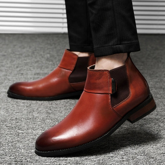 Zapatos para hombre estilo británico retro Chelsea