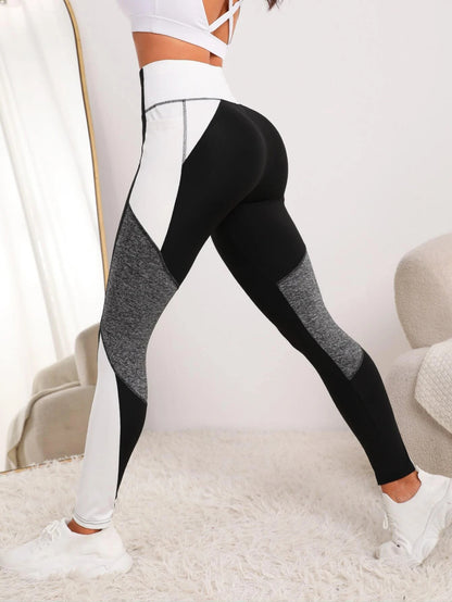 Pantalones de yoga Pantalones para correr con costuras europeas y americanas para mujer