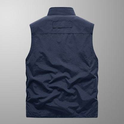 Outdoor Casual Vest Men's Spring And Autumn Thin Multi-pocket