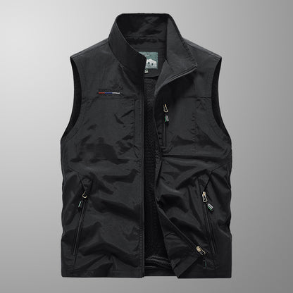 Outdoor Casual Vest Men's Spring And Autumn Thin Multi-pocket