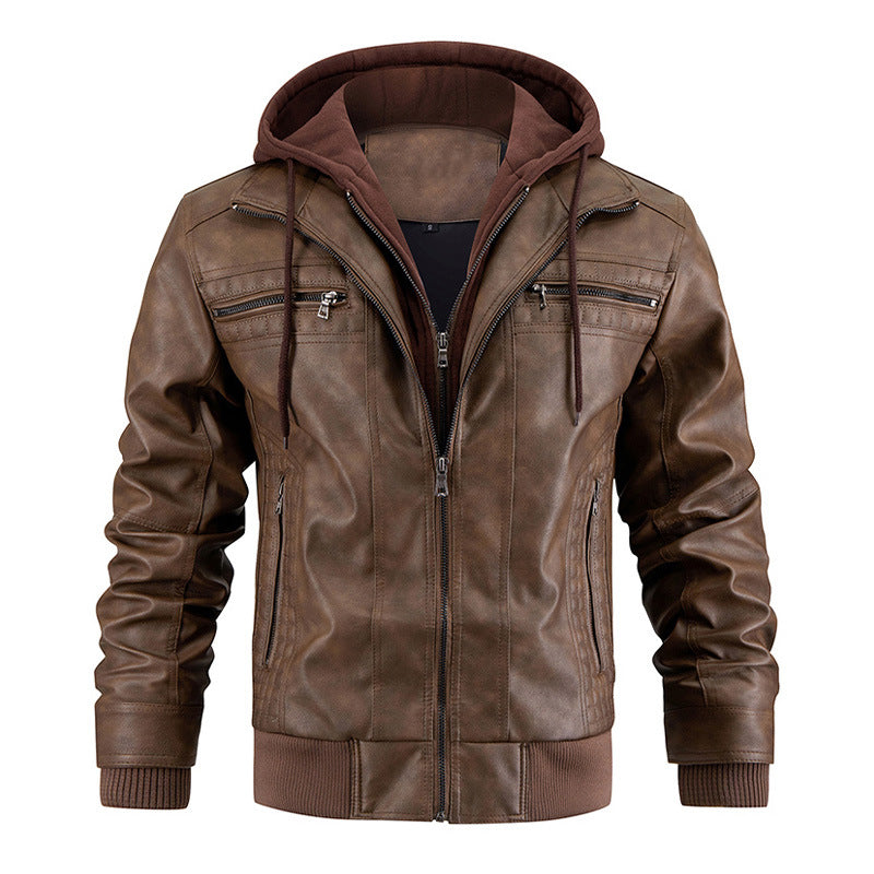 Chaqueta con capucha para hombre