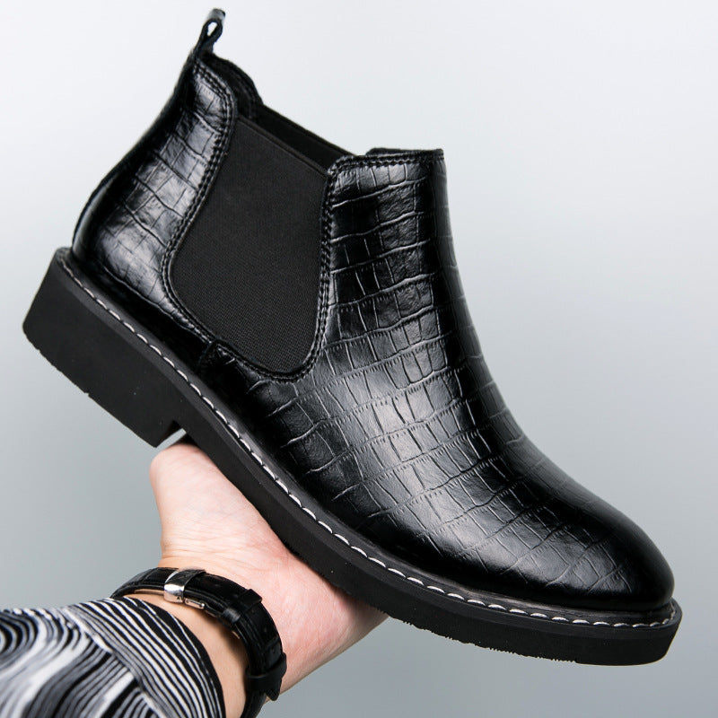 Botas casual de cuero para hombre