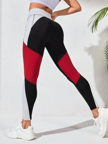 Pantalones de yoga Pantalones para correr con costuras europeas y americanas para mujer