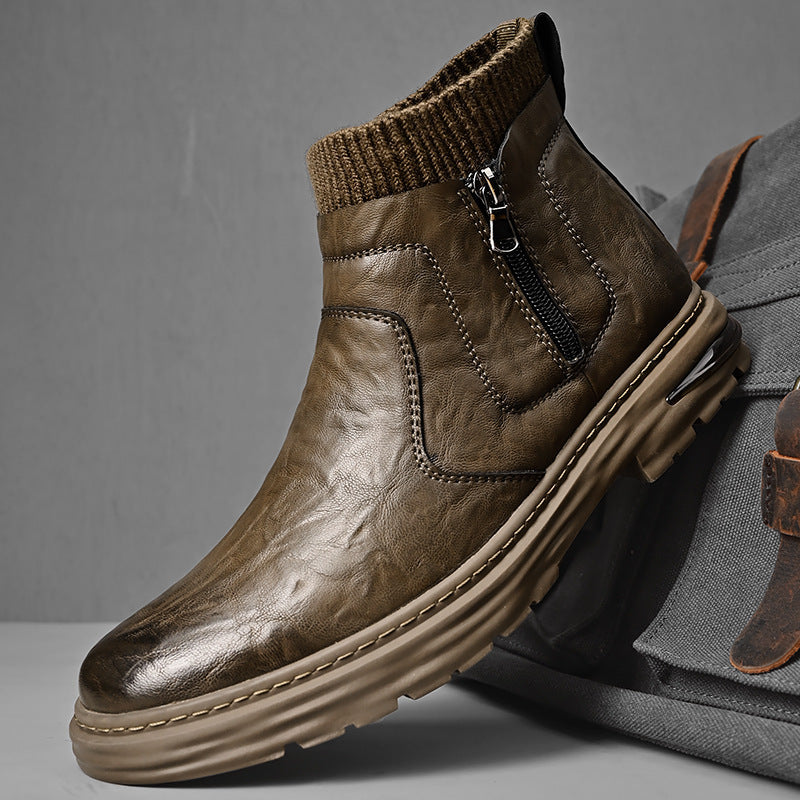 Botas para hombres, con calcetines integradas