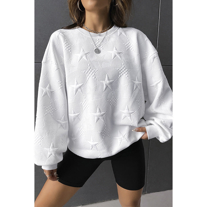 Casual Loose Round Neck Pullover Women