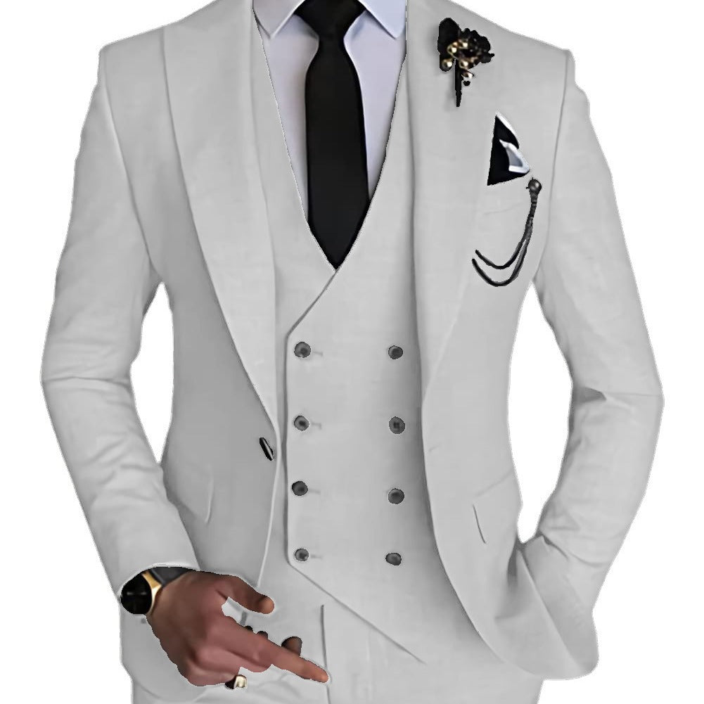 Business Casual Men's Three-piece Suit