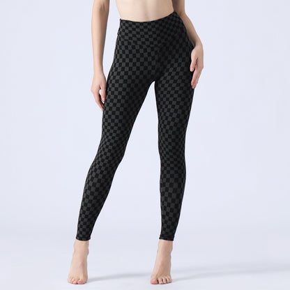 Pantalones de yoga informales con cintura alta y levantamiento de cadera a la moda para mujer